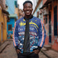 Custom Cape Verde 2026 World Football Sleeve Zip Bomber Jacket Blue Sharks Come On