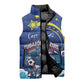 Custom Cape Verde 2026 World Football Sleeveless Puffer Jacket Blue Sharks Come On