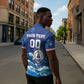Custom Cape Verde 2026 World Football Zipper Polo Shirt Blue Sharks Come On