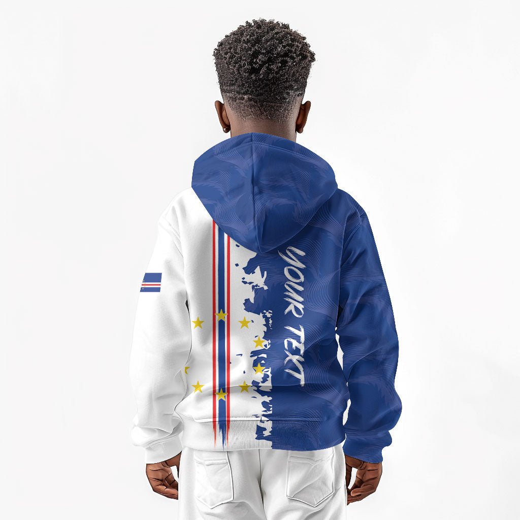 Personalized Cabo Verde 2026 Football Kid Hoodie Crioulos Make History
