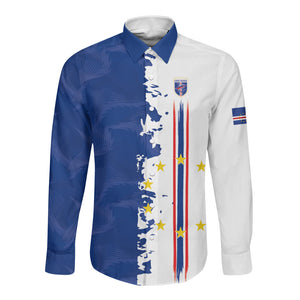 Personalized Cabo Verde 2026 Football Long Sleeve Button Shirt Crioulos Make History
