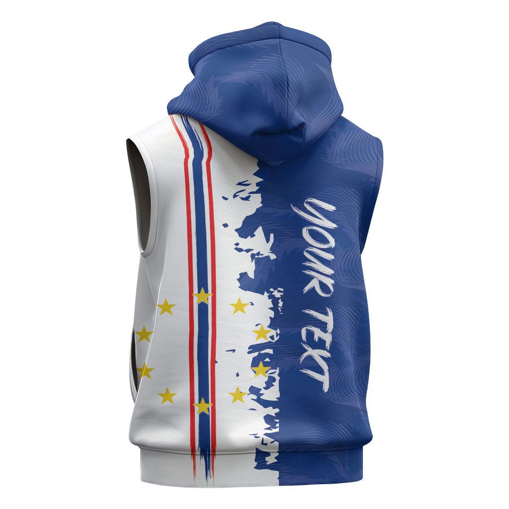 Personalized Cabo Verde 2026 Football Sleeveless Hoodie Crioulos Make History
