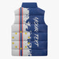 Personalized Cabo Verde 2026 Football Sleeveless Puffer Jacket Crioulos Make History