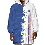 Personalized Cabo Verde 2026 Football Wearable Blanket Hoodie Crioulos Make History