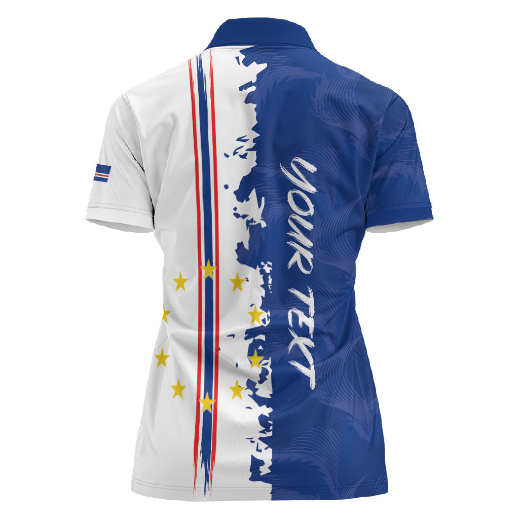 Personalized Cabo Verde 2026 Football Women Polo Shirt Crioulos Make History
