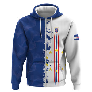 Personalized Cabo Verde 2026 Football Zip Hoodie Crioulos Make History