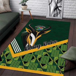 Rugby South Africa Area Rug Baby Boks Go Champions