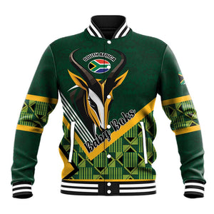 Custom Rugby South Africa Baseball Jacket Baby Boks Go Champions
