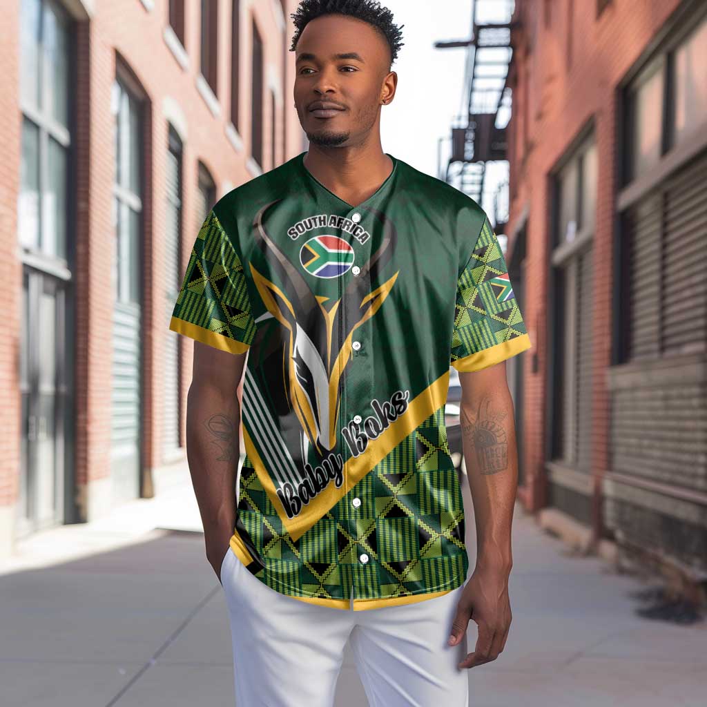 Custom Rugby South Africa Baseball Jersey Baby Boks Go Champions