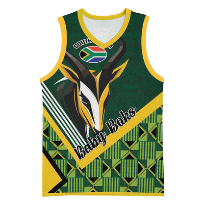 Custom Rugby South Africa Basketball Jersey Baby Boks Go Champions - African Pride