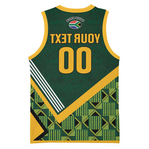 Custom Rugby South Africa Basketball Jersey Baby Boks Go Champions - African Pride