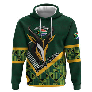 Custom Rugby South Africa Hoodie Baby Boks Go Champions