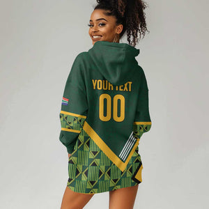 Custom Rugby South Africa Hoodie Dress Baby Boks Go Champions