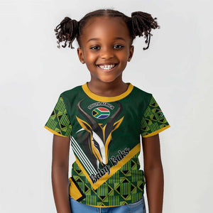 Custom Rugby South Africa Kid T shirt Baby Boks Go Champions
