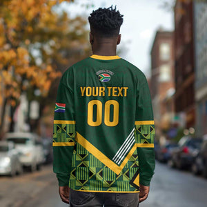 Custom Rugby South Africa Long Sleeve Shirt Baby Boks Go Champions