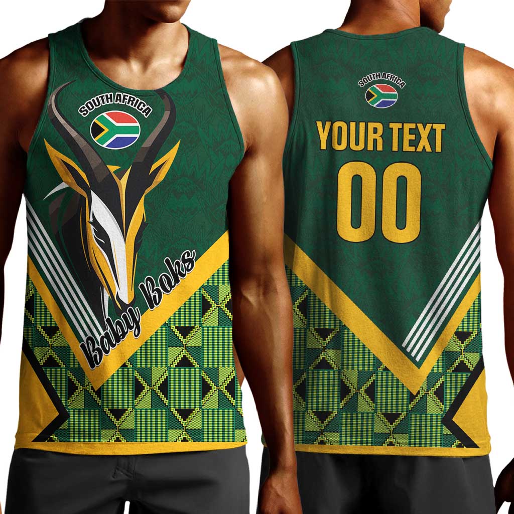 Custom Rugby South Africa Men Tank Top Baby Boks Go Champions
