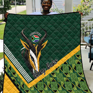 Rugby South Africa Quilt Baby Boks Go Champions