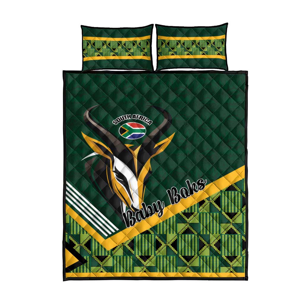 Rugby South Africa Quilt Bed Set Baby Boks Go Champions
