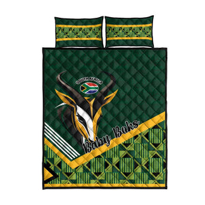 Rugby South Africa Quilt Bed Set Baby Boks Go Champions
