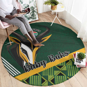 Rugby South Africa Round Carpet Baby Boks Go Champions