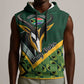 Custom Rugby South Africa Sleeveless Hoodie Baby Boks Go Champions - African Pride