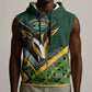 Custom Rugby South Africa Sleeveless Zip Hoodie Baby Boks Go Champions - African Pride