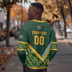 Custom Rugby South Africa Sweatshirt Baby Boks Go Champions