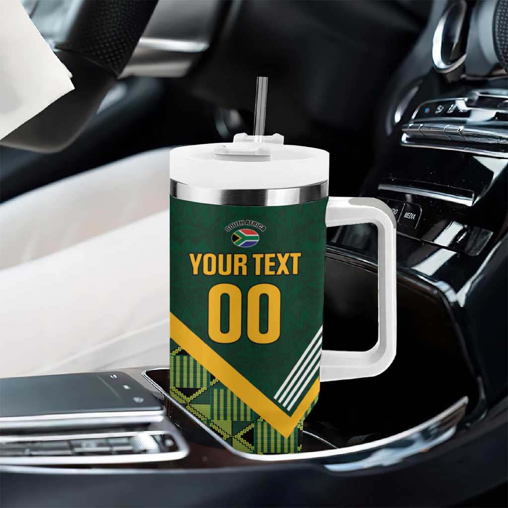 Custom Rugby South Africa Tumbler With Handle Baby Boks Go Champions