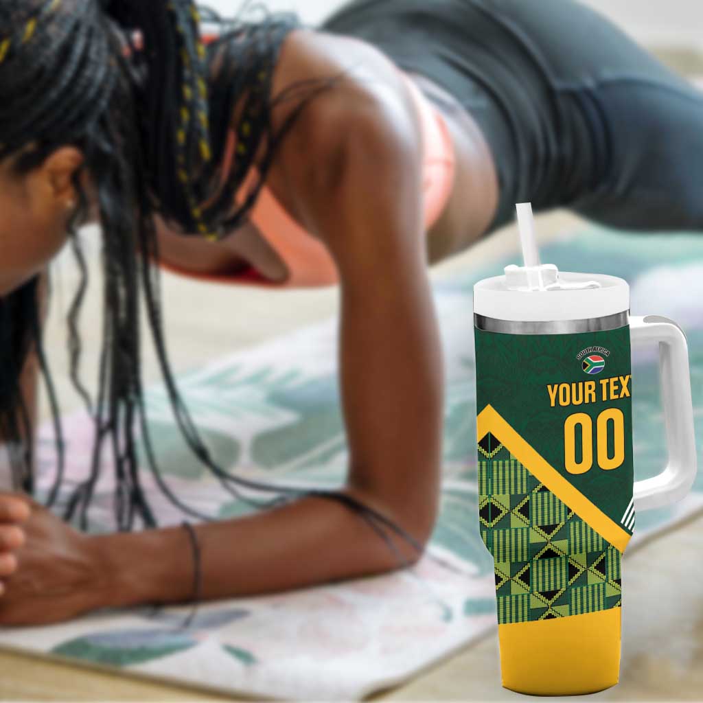 Custom Rugby South Africa Tumbler With Handle Baby Boks Go Champions