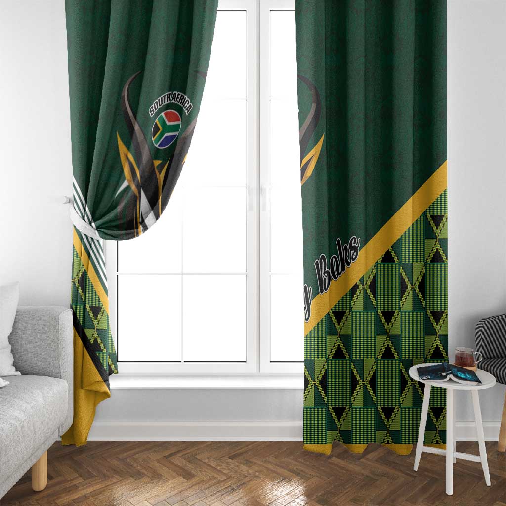 Rugby South Africa Window Curtain Baby Boks Go Champions