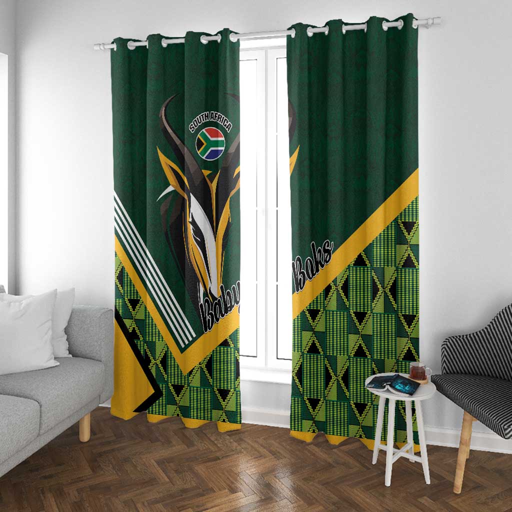 Rugby South Africa Window Curtain Baby Boks Go Champions