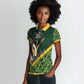 Custom Rugby South Africa Women Polo Shirt Baby Boks Go Champions