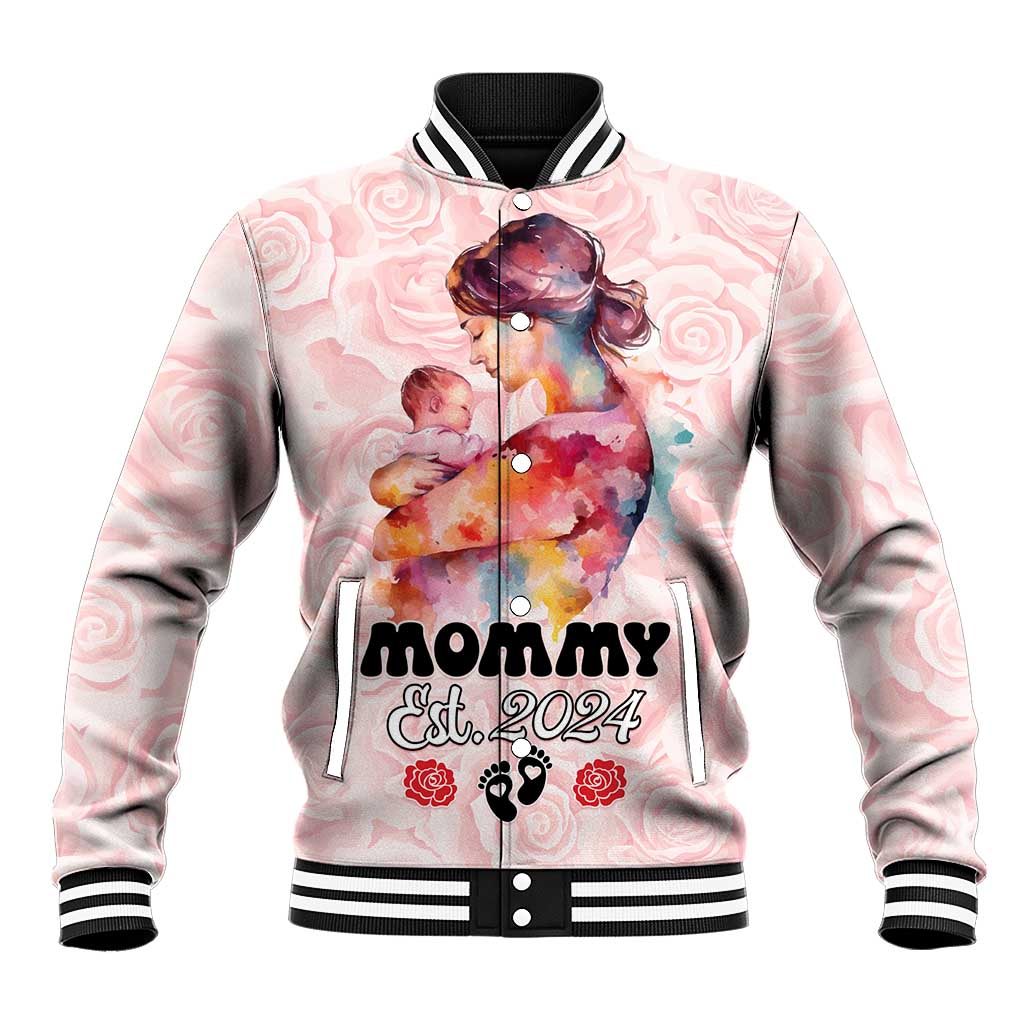 Happy Mother Day Baseball Jacket Mommy Est 2024 LT01
