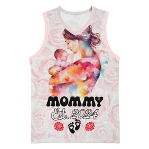 Happy Mother Day Basketball Jersey Mommy Est 2024 - African Pride