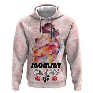 Happy Mother Day Hoodie Mommy Est 2024