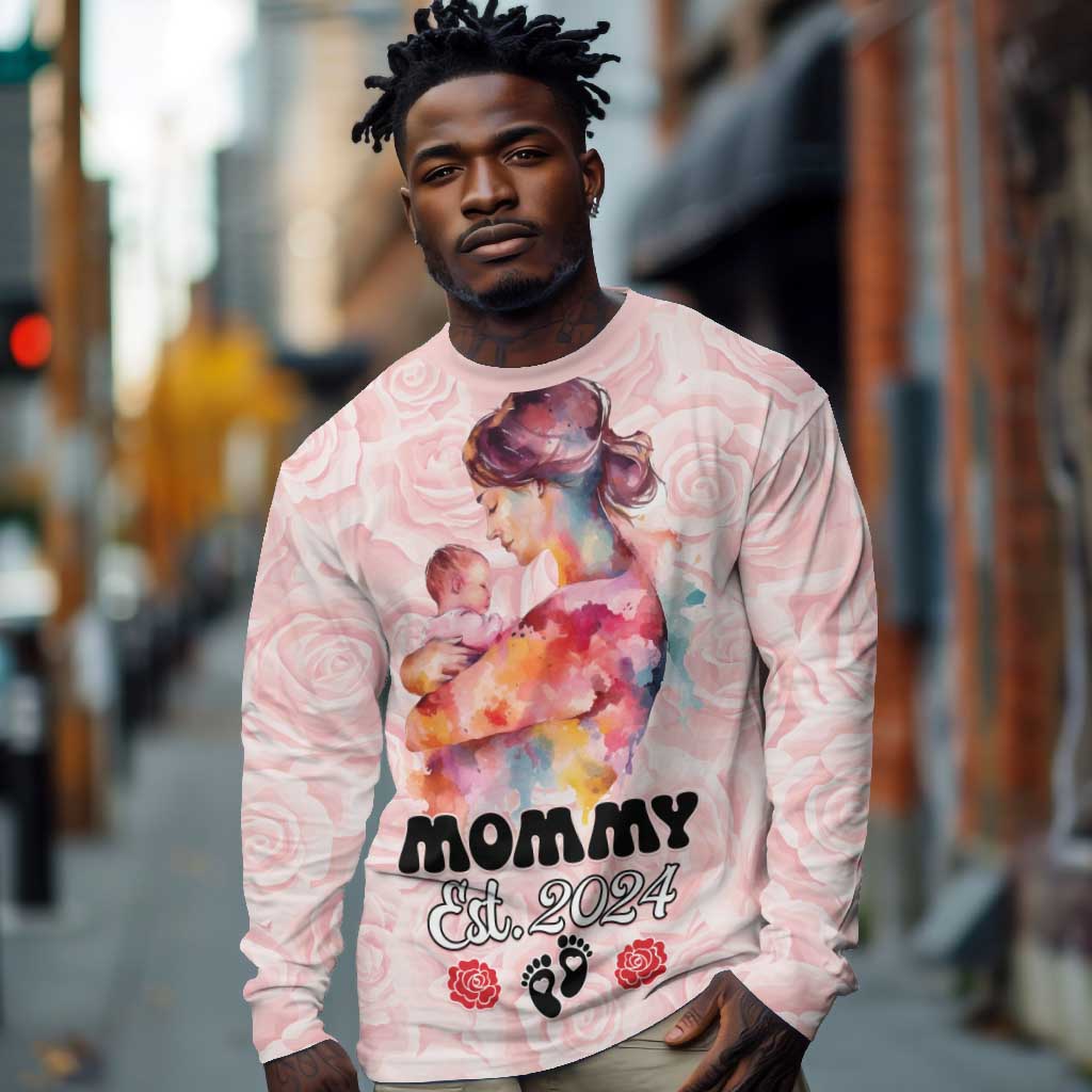 Happy Mother Day Long Sleeve Shirt Mommy Est 2024 LT01