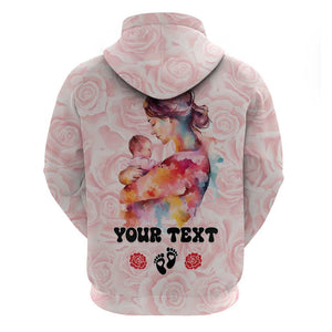 Happy Mother Day Zip Hoodie Mommy Est 2024
