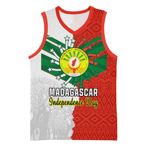 Personalized Madagascar Independence Day Basketball Jersey - 26 June, Baobab Mix African Pattern - African Pride