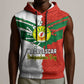 Personalized Madagascar Independence Day Sleeveless Hoodie - 26 June, Baobab Mix African Pattern - African Pride