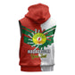 Personalized Madagascar Independence Day Sleeveless Zip Hoodie - 26 June, Baobab Mix African Pattern - African Pride