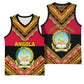 Angola Independence Day Basketball Jersey with Coat of Arms and Samakaka Pattern - African Pride