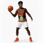 Angola Independence Day Basketball Jersey with Coat of Arms and Samakaka Pattern - African Pride