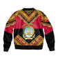 Angola Independence Day Bomber Jacket with Coat of Arms and Samakaka Pattern