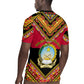 Angola Independence Day Rugby Jersey with Coat of Arms and Samakaka Pattern