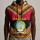Angola Independence Day Sleeveless Hoodie with Coat of Arms and Samakaka Pattern - African Pride
