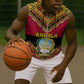 Angola Independence Day Sleeveless Zip Hoodie with Coat of Arms and Samakaka Pattern - African Pride