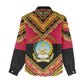 Angola Independence Day Women Casual Shirt with Coat of Arms and Samakaka Pattern LT01