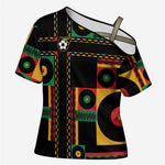 Jamaica Soccer 2026 Cross Shoulder Shirt Reggae Stylized
