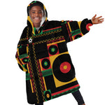 Jamaica Soccer 2026 Kid Wearable Blanket Hoodie Reggae Stylized