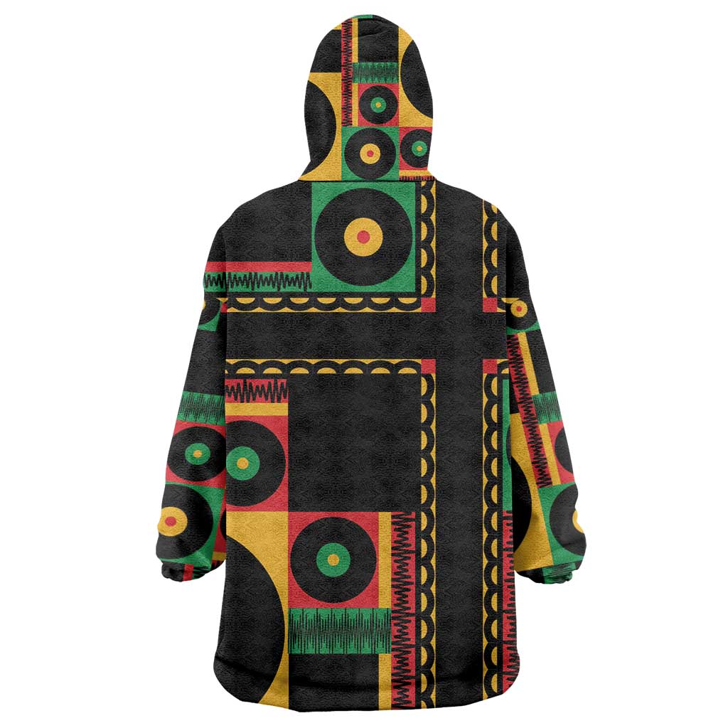 Jamaica Soccer 2026 Kid Wearable Blanket Hoodie Reggae Stylized